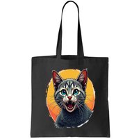 Cursed Cat Cement Eater Meme Bag