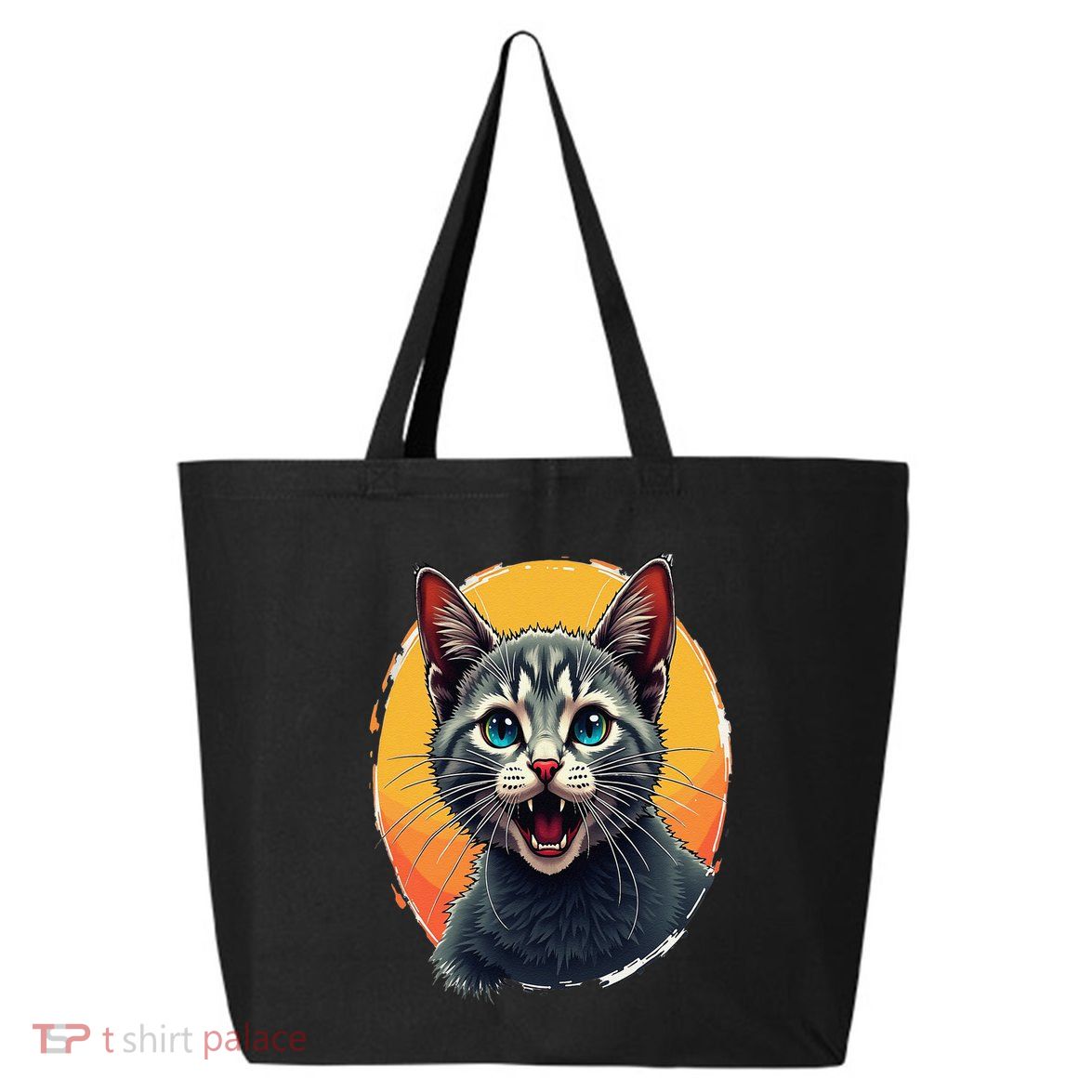 Cursed Cat Cement Eater Meme 25L Jumbo Tote