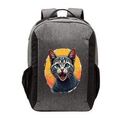 Cursed Cat Cement Eater Meme Vector Backpack