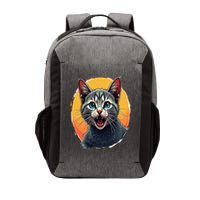 Cursed Cat Cement Eater Meme Vector Backpack