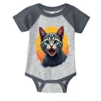 Cursed Cat Cement Eater Meme Infant Baby Jersey Bodysuit