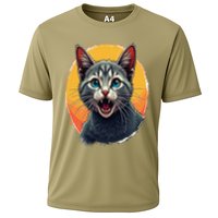 Cursed Cat Cement Eater Meme Performance Shirt