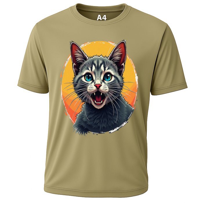 Cursed Cat Cement Eater Meme Performance Shirt