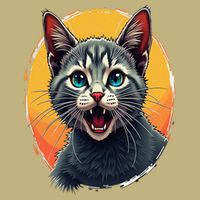 Cursed Cat Cement Eater Meme Polo