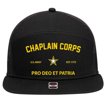 Chaplain Corps 7 Panel Mesh Trucker Snapback Hat
