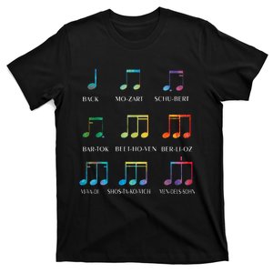 Classic Composers Classical Music Musical Notes T-Shirt