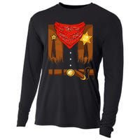 Cowboy Costume Cowgirl Halloween Cooling Performance Long Sleeve Crew