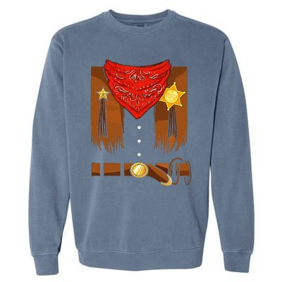 Cowboy Costume Cowgirl Halloween Garment-Dyed Sweatshirt