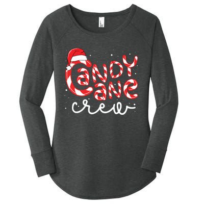 Candy Cane Crew Christmas Squad Xmas Family Matching Santa Women's Perfect Tri Tunic Long Sleeve Shirt