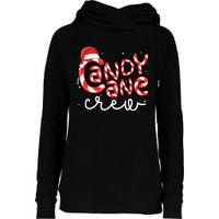 Candy Cane Crew Christmas Squad Xmas Family Matching Santa Womens Funnel Neck Pullover Hood