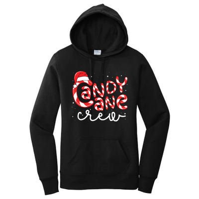 Candy Cane Crew Christmas Squad Xmas Family Matching Santa Women's Pullover Hoodie