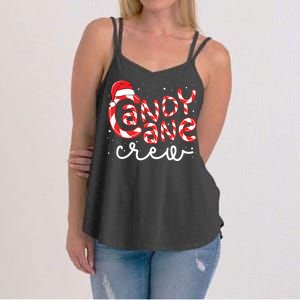 Candy Cane Crew Christmas Squad Xmas Family Matching Santa Women's Strappy Tank