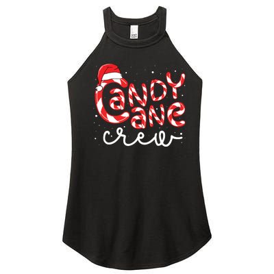 Candy Cane Crew Christmas Squad Xmas Family Matching Santa Women's Perfect Tri Rocker Tank