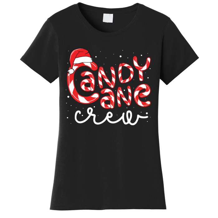 Candy Cane Crew Christmas Squad Xmas Family Matching Santa Women's T-Shirt