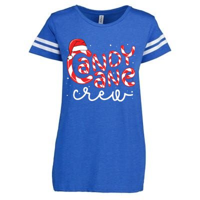 Candy Cane Crew Christmas Squad Xmas Family Matching Santa Enza Ladies Jersey Football T-Shirt