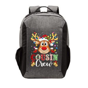 Christmas Cousin Crew Reindeer Santa Hat Lights Teens Vector Backpack