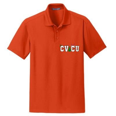 CVICU Christmas Cardiovascular Intensive Care Unit Nurse ICU Dry Zone Grid Polo