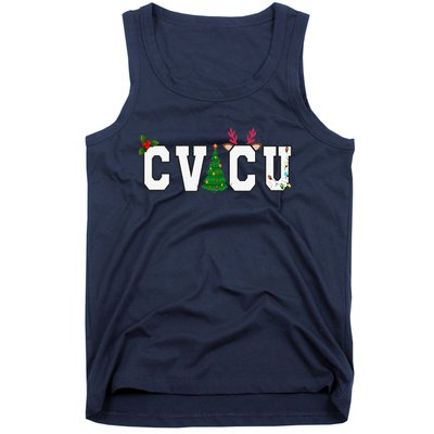 CVICU Christmas Cardiovascular Intensive Care Unit Nurse ICU Tank Top