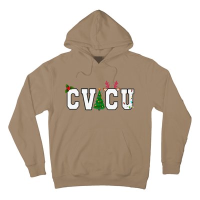 CVICU Christmas Cardiovascular Intensive Care Unit Nurse ICU Hoodie