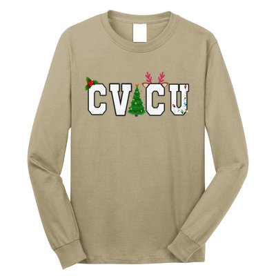 CVICU Christmas Cardiovascular Intensive Care Unit Nurse ICU Long Sleeve Shirt