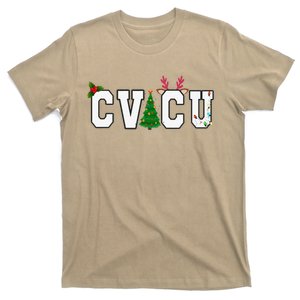 CVICU Christmas Cardiovascular Intensive Care Unit Nurse ICU T-Shirt