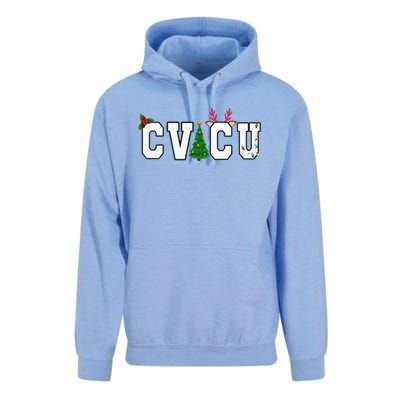 CVICU Christmas Cardiovascular Intensive Care Unit Nurse ICU Unisex Surf Hoodie