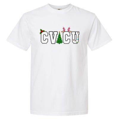 CVICU Christmas Cardiovascular Intensive Care Unit Nurse ICU Garment-Dyed Heavyweight T-Shirt