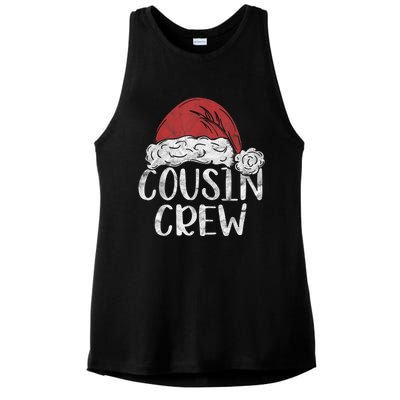 Cousin Crew Christmas Costume Gift Matching Family Xmas Ladies PosiCharge Tri-Blend Wicking Tank