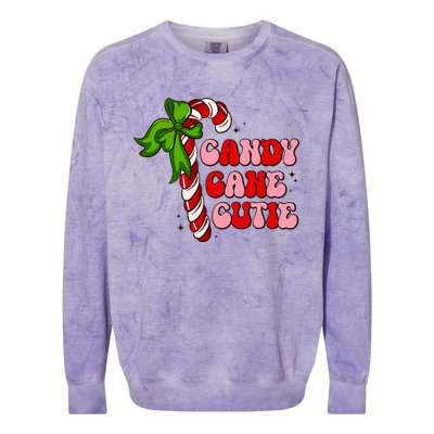 Christmas Candy Cane Cutie Cute groovy Xmas  Colorblast Crewneck Sweatshirt