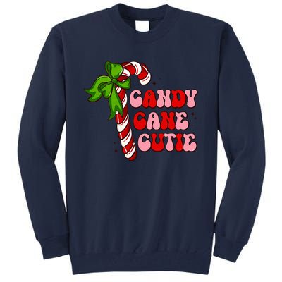 Christmas Candy Cane Cutie Cute groovy Xmas  Tall Sweatshirt