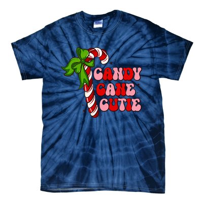 Christmas Candy Cane Cutie Cute groovy Xmas  Tie-Dye T-Shirt