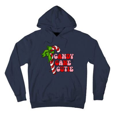 Christmas Candy Cane Cutie Cute groovy Xmas  Tall Hoodie