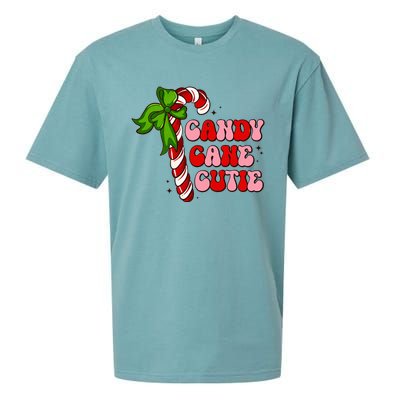 Christmas Candy Cane Cutie Cute groovy Xmas  Sueded Cloud Jersey T-Shirt