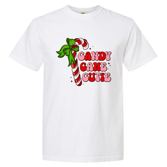 Christmas Candy Cane Cutie Cute groovy Xmas  Garment-Dyed Heavyweight T-Shirt