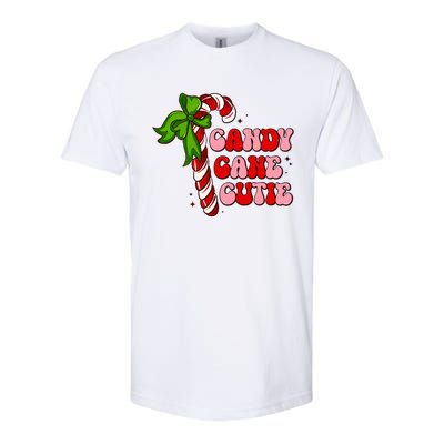 Christmas Candy Cane Cutie Cute groovy Xmas  Softstyle CVC T-Shirt