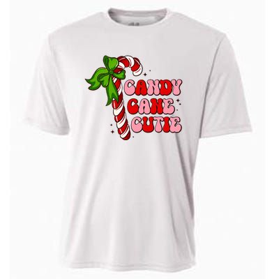 Christmas Candy Cane Cutie Cute groovy Xmas  Cooling Performance Crew T-Shirt