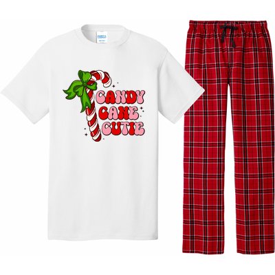 Christmas Candy Cane Cutie Cute groovy Xmas  Pajama Set