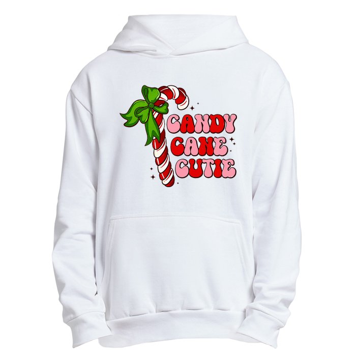 Christmas Candy Cane Cutie Cute groovy Xmas  Urban Pullover Hoodie