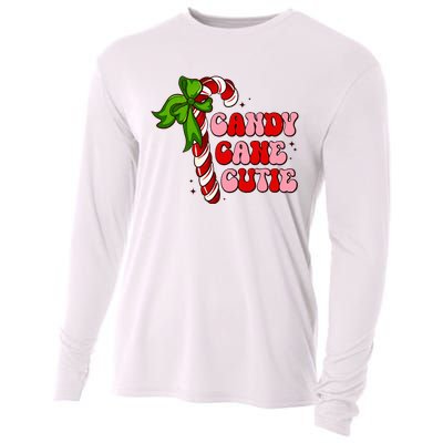 Christmas Candy Cane Cutie Cute groovy Xmas  Cooling Performance Long Sleeve Crew