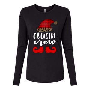 Christmas Cousin Crew Buffalo Red Plaid Pajamas Family Xmas Cool Gift Womens Cotton Relaxed Long Sleeve T-Shirt