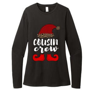 Christmas Cousin Crew Buffalo Red Plaid Pajamas Family Xmas Cool Gift Womens CVC Long Sleeve Shirt