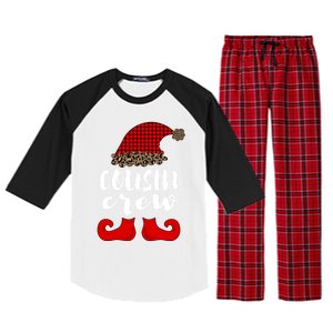 Christmas Cousin Crew Buffalo Red Plaid Pajamas Family Xmas Cool Gift Raglan Sleeve Pajama Set