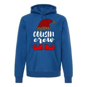 Christmas Cousin Crew Buffalo Red Plaid Pajamas Family Xmas Cool Gift Premium Hoodie