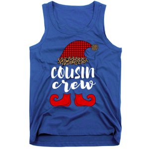 Christmas Cousin Crew Buffalo Red Plaid Pajamas Family Xmas Cool Gift Tank Top