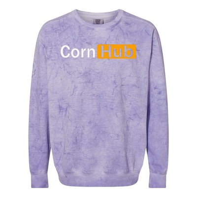 Cornhub Cornhole Cornholer Colorblast Crewneck Sweatshirt