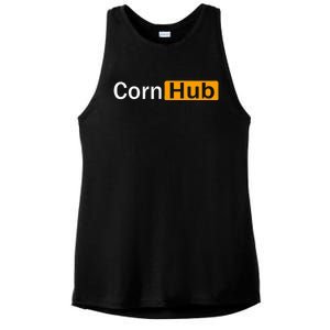 Cornhub Cornhole Cornholer Ladies PosiCharge Tri-Blend Wicking Tank