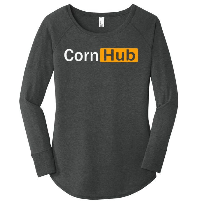 Cornhub Cornhole Cornholer Women's Perfect Tri Tunic Long Sleeve Shirt