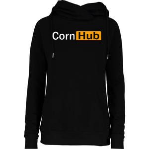 Cornhub Cornhole Cornholer Womens Funnel Neck Pullover Hood