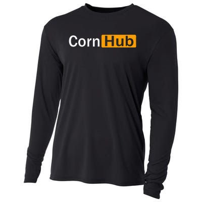 Cornhub Cornhole Cornholer Cooling Performance Long Sleeve Crew