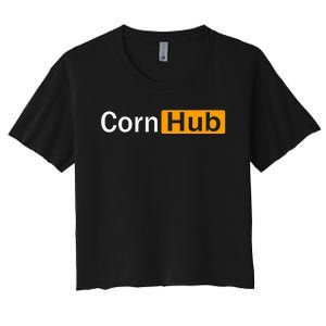 Cornhub Cornhole Cornholer Women's Crop Top Tee